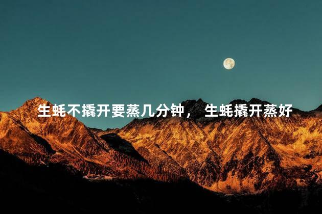 生蚝不撬开要蒸几分钟， 生蚝撬开蒸好还是不撬开蒸好